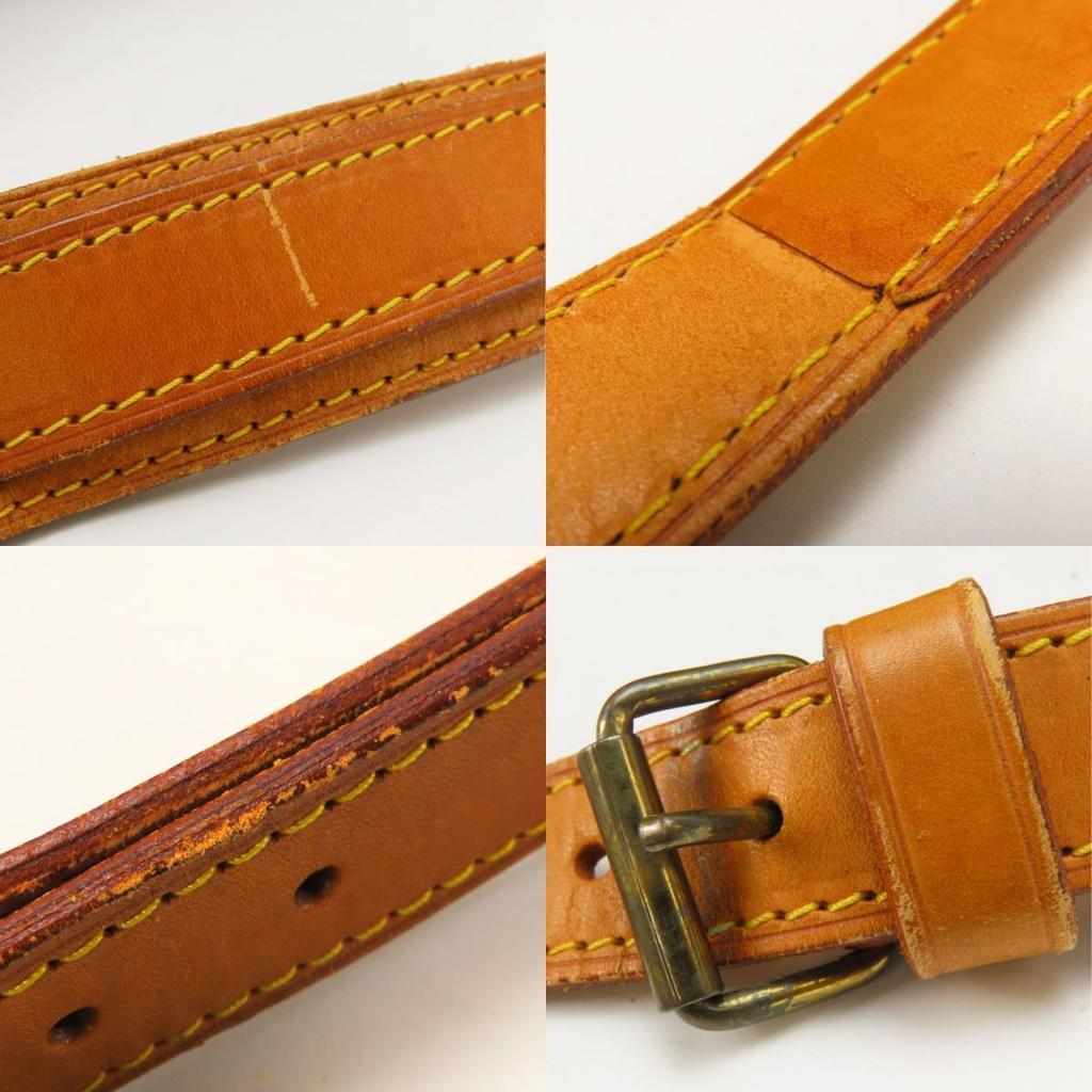 Used LOUIS VUITTON Boston Bag Kiepol Band Barriere 50 M41416 Monogram/Nume Leather Brown Shoulder