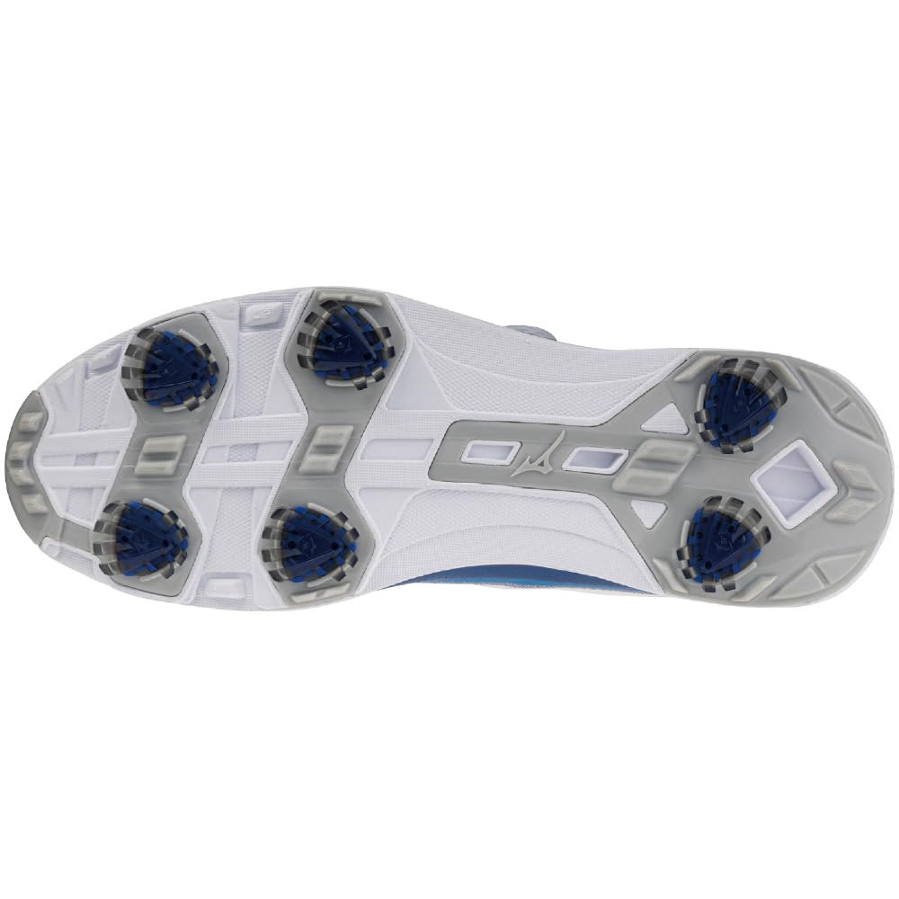 Mizuno Nexlite Zero IG BOA Golf Wide Size 3E Shoes, Lightweight, Grip, Waterproof, Men's, Off-White/Sax, 27.0 cm,