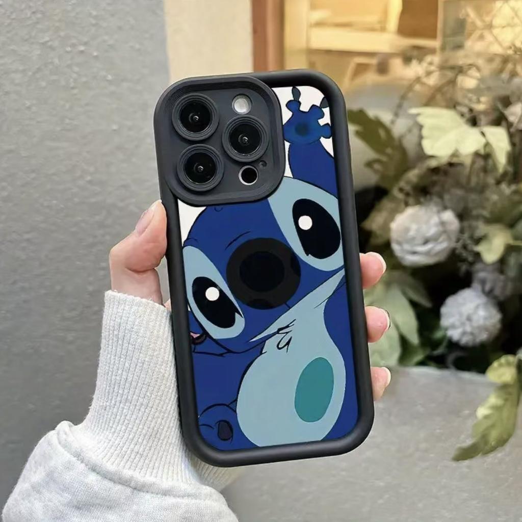 Cartoon beckoning Stitch fashion applicable apple 11/11/11 pro phone case 11promax popular 11/11