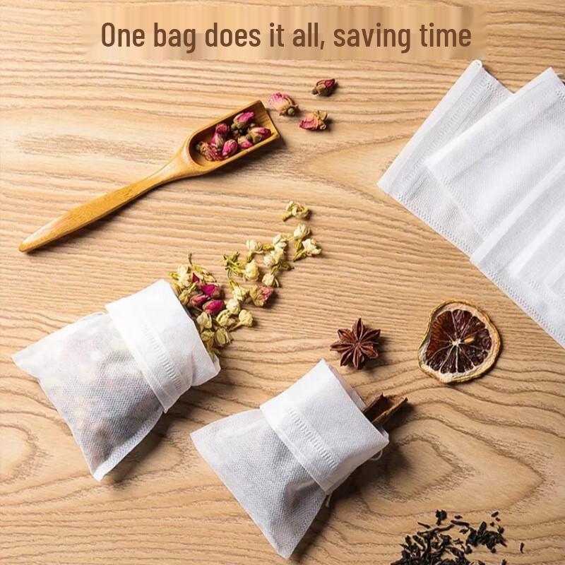ZISIZ Disposable Non-woven Drawstring Tea Filter Bags