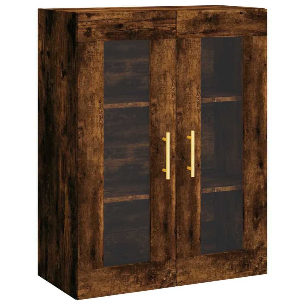 Wall Cabinet Smoked Oak 69.5 X 34 X 90 Cm