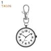 TW Fashion Orologio da tasca portachiavi medico unisex con quadrante rotondo al quarzo analogico