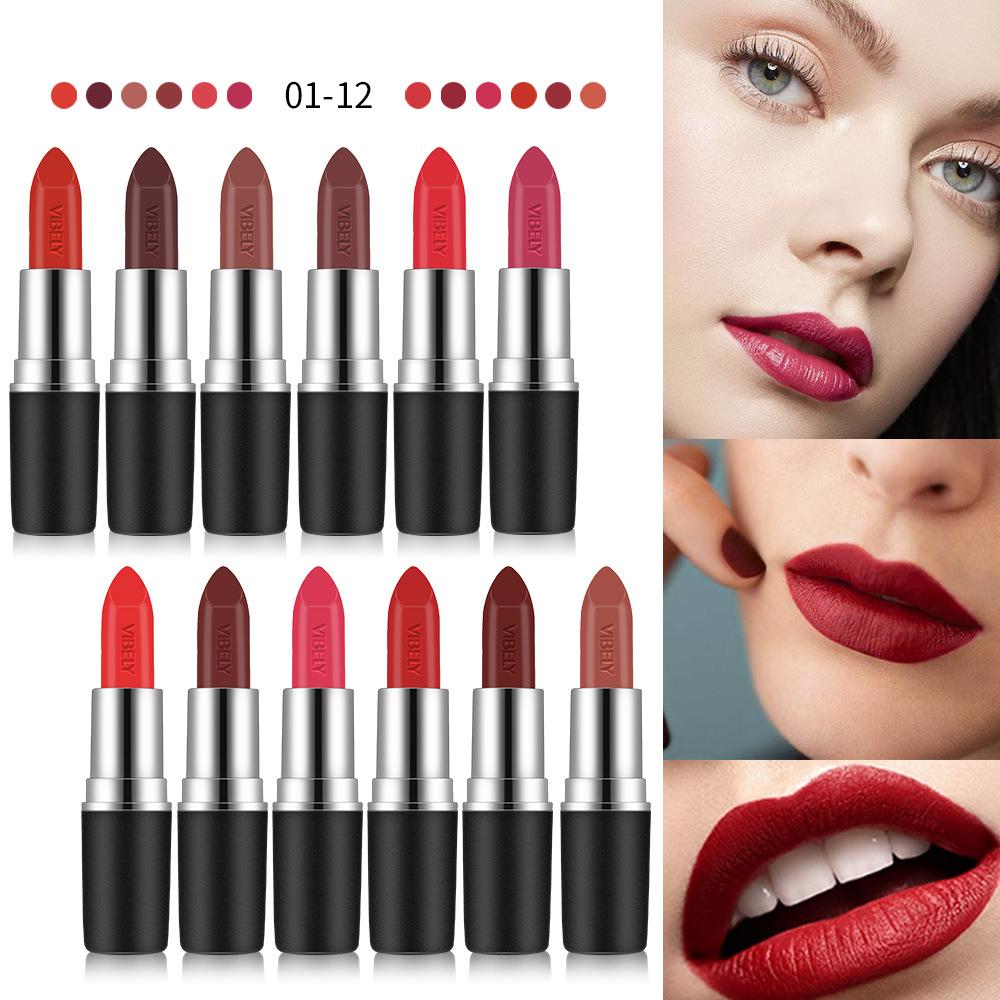 VIBELY Clarinet Matte Bullet Matte Waterproof Non-stick Cup Lipstick