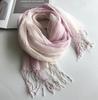 100% Linen Gradient Woman Spring Scarf Echarpe Muslim Hijab Foulard Shawls Tie Dye Scarves Women/Men Sjaal Scarfs for Ladies