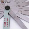 100mm Length Metric Feeler Gauge 17 Blade Gap Filler 0.02-1.00mm Thickness Measurement Layout Tool
