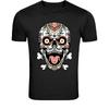 Day of the Dead Skull Art T-Shirt - Colorful Sugar Skull Graphic
