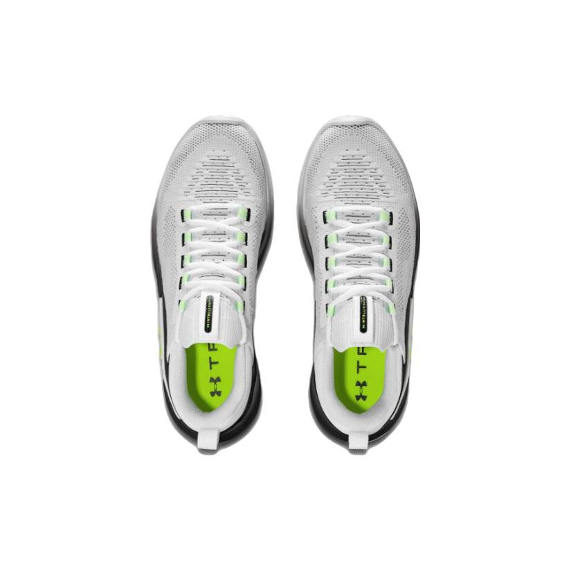 Under Armour Flow Dynamic White Black Lime Men Sneakers Lime-Surge 3026106-100