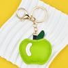 Apples Keychain Pendant Cute Apple-Shaped Leather Keychain Charm Colorful Fruit Bag And Car Pendant Soft Versatile Purse Charm for Women Tote Bags