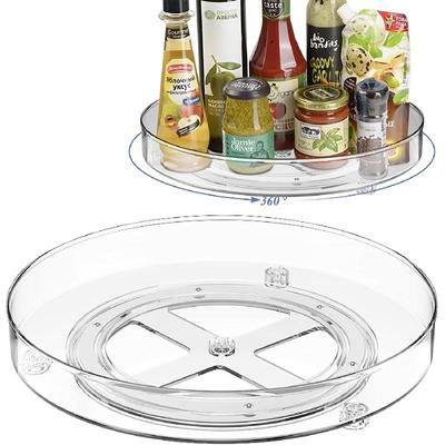 Lazy Susan Rotating Plate Fridge Spice Holder Rotating Kitchen Organiser