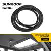 Sunroof Glass Seal Glass Roof Seal Glass Weatherstrip For 2005-2008 Honda Pilot