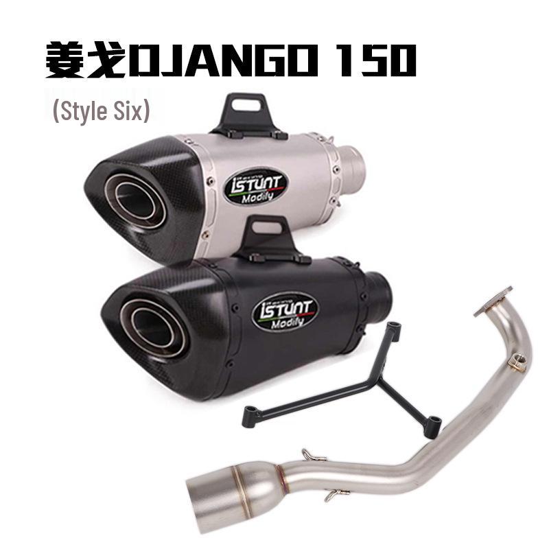 Exhaust Pipe for Peugeot Django 150 - Front, Rear, & Full Sections