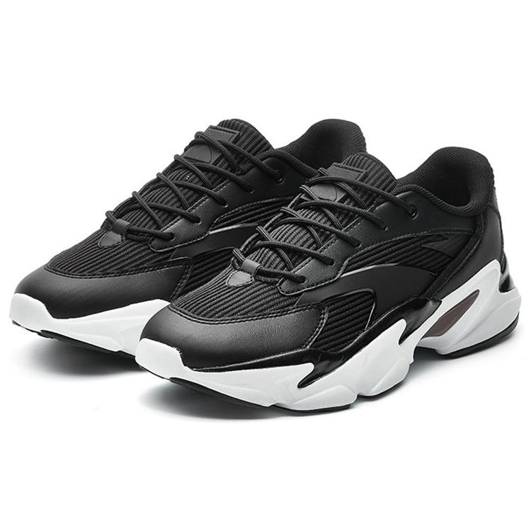 New Anta Cushioning Wear Resistant Low Top Chunky Sneakers Women's Black White 12818852-2