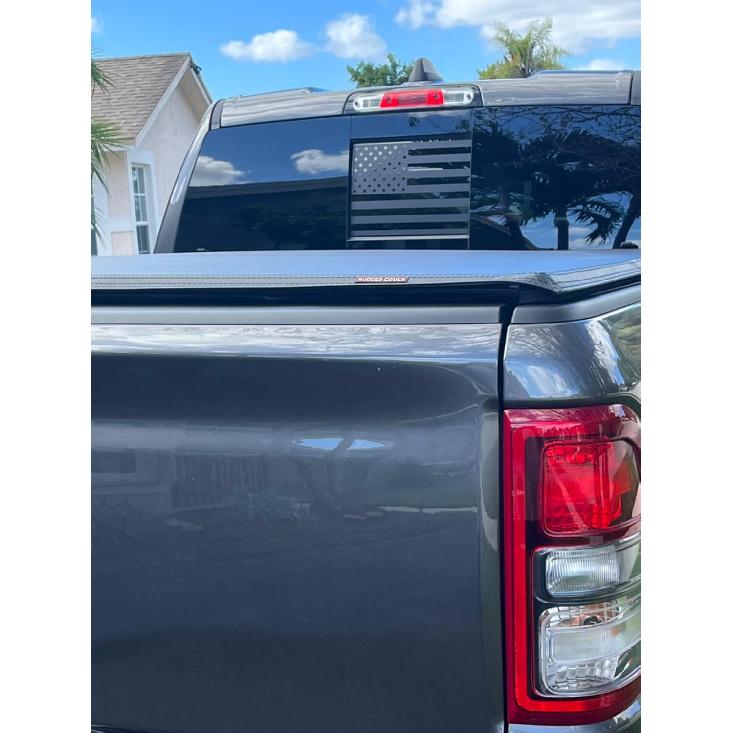 for Toyota Tacoma 2024-2025 Rear Middle Window n Flag Decal, Back Center Sliding Window Glass  Flag Vinyl Sticker, for Tacoma Exterior Accessories
