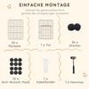 Small Animal Cage, Outdoor Enclosure, Modular Construction, 0.72 m² Area, Steel, Black