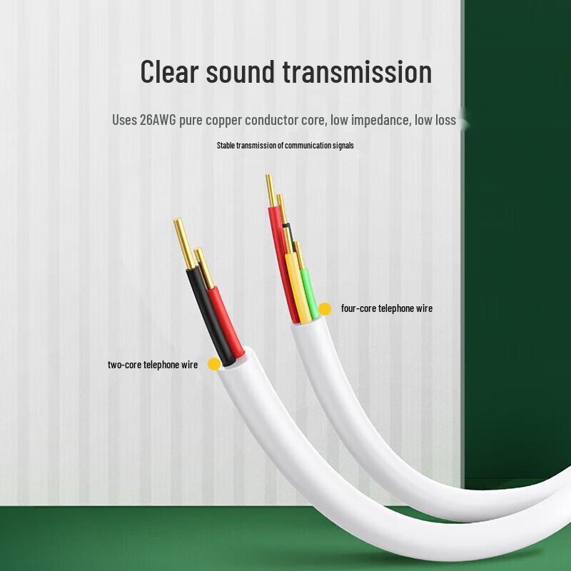 UGREEN RJ11 2-Core Flat Telephone Cable