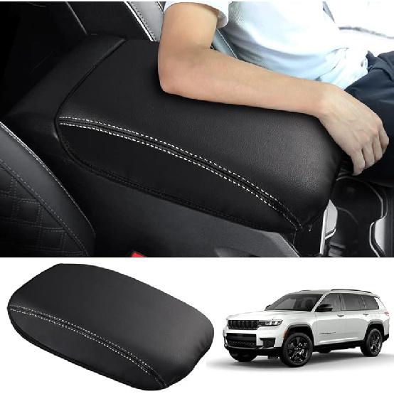 Autorder Center Console Cover For -2025 2026 Dodge Ram 1500/2500/3500 Accessories Armrest Cushion Cover Nappa Leather Middle Console Covers Console