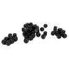 50PCS Blank Six Sided Dice Round Corner Plastic 0.6in Dice Cubes for Board Games DIY Sticker Math Teaching Party