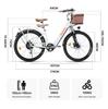 Cysum Cityrun Electric City Bike 26-Inch Tire 250W Motor 36V10Ah Built-in Battery 60–80 Km Max Range Shimano 7-Speed