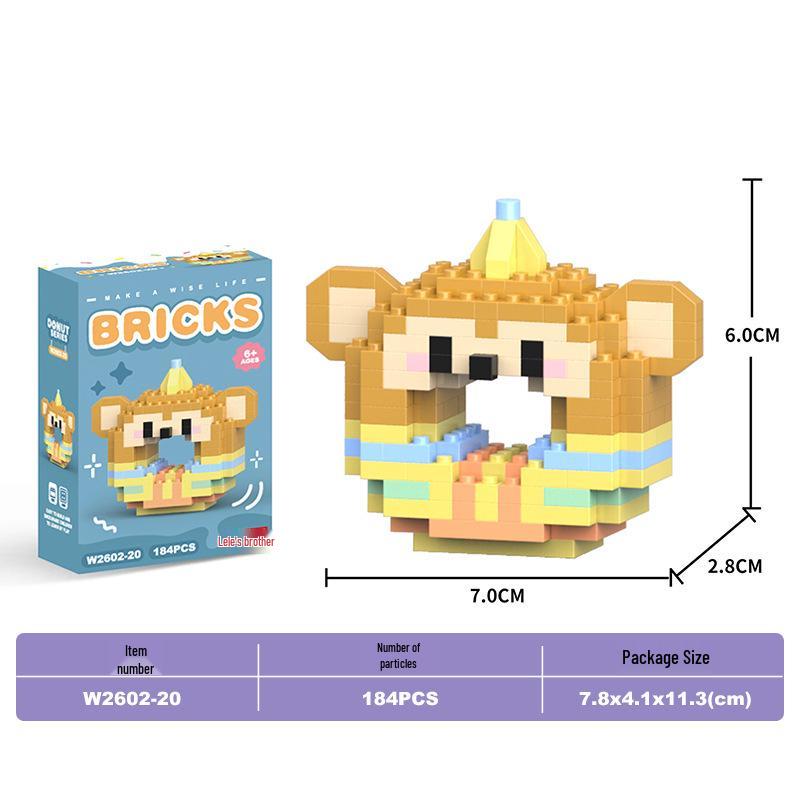 Lele Brothers Micro Building Blocks - Educational Small Animal Sets for Kids, Compatible with Lego, Boys' Toy Gifts