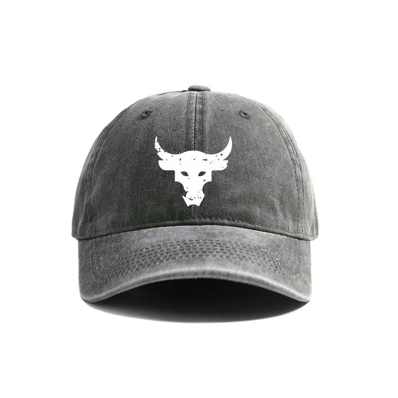 Dwayne Johnson Brahma Bull Baseballkappe Sommer Used Dad Hats Unisex Outdoor Verstellbar Baumwollkappen MZ-440