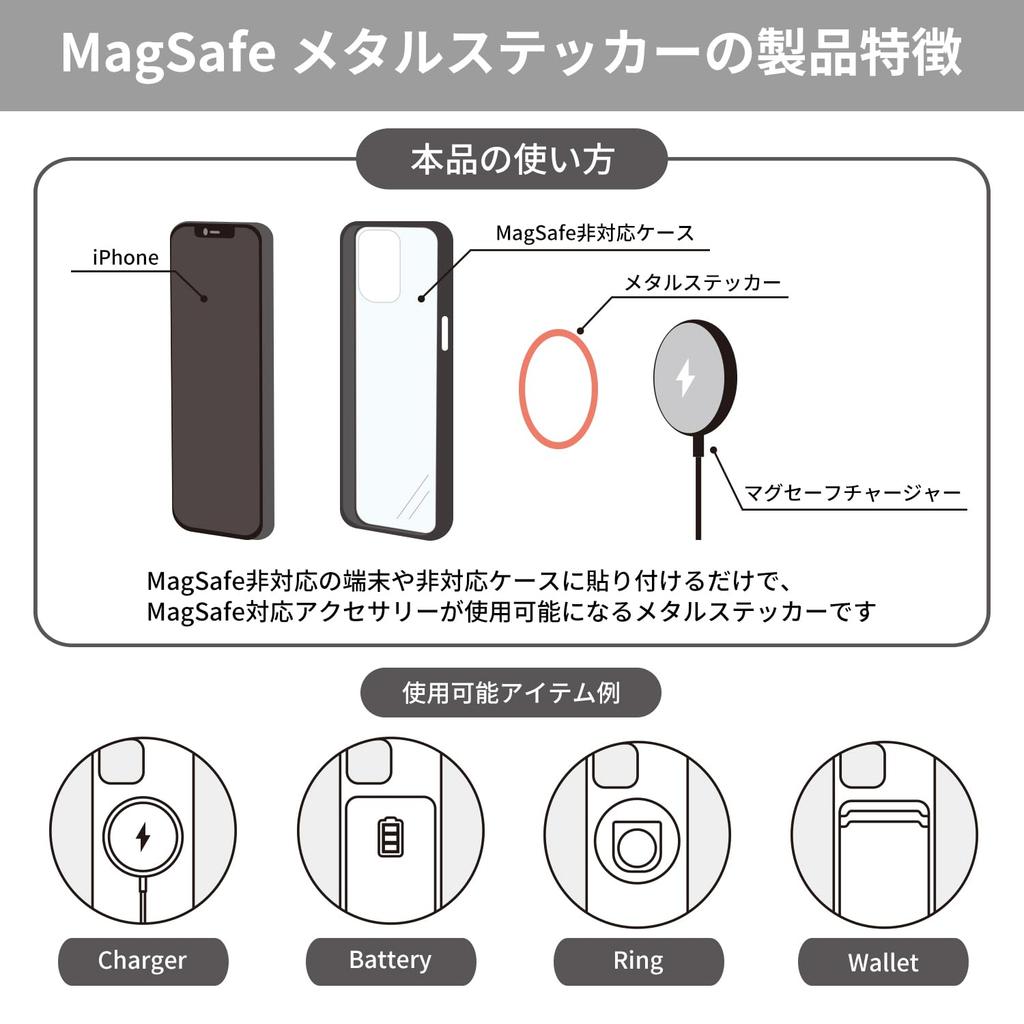 Gourmandies Sanrio Characters MagSafe Compatible Metal Sticker, Cinnamoroll (SANG-566CN)