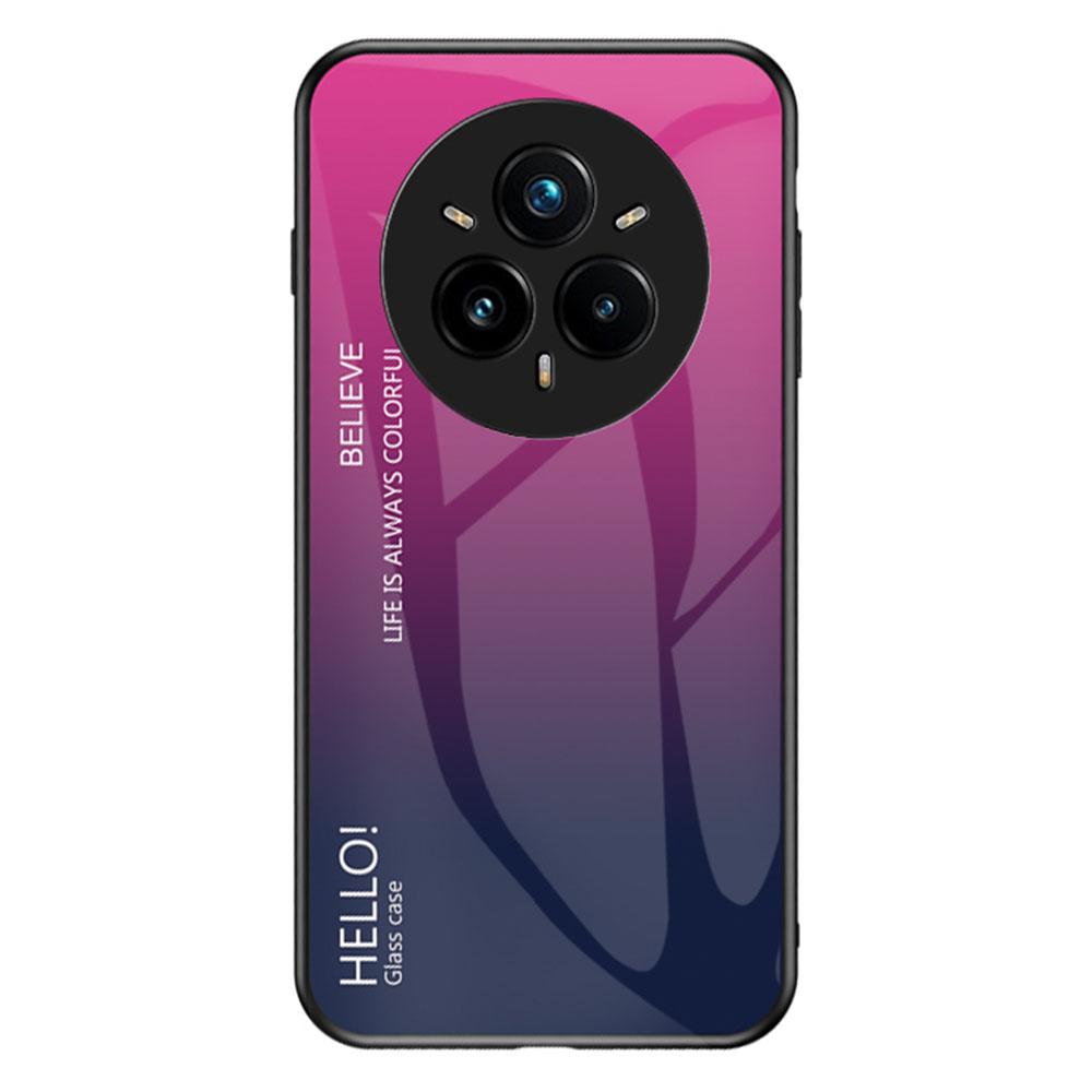 For Realme 14 Pro+ 5G Case Anti-Scratch Tempered Glass+PC+TPU Phone Cover