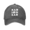 Radioheads Baseball Caps Vintage Distressed Denim Washed  Sun Cap Unisex Outdoor Workouts  Adjustable Fit Caps Hat