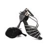 Diamond High Heel Dance Shoes Lesklé Latin Tango Waltz Elegantní taneční boty pro ženy