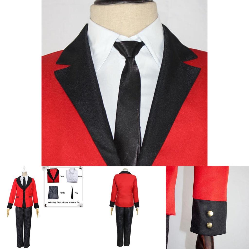 Kakegurui Jabami Yumeko Ryota Suzui Uniform Cosplay Costume Featuring Durable Fabric And Perfect Stitches For Festive Occasions
