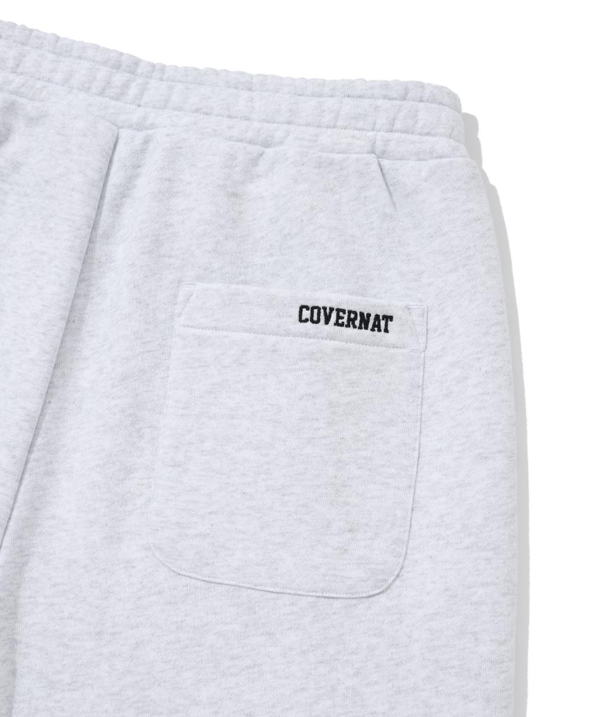 COVERNAT C Logo Sweat Wide Pants Heather Grey