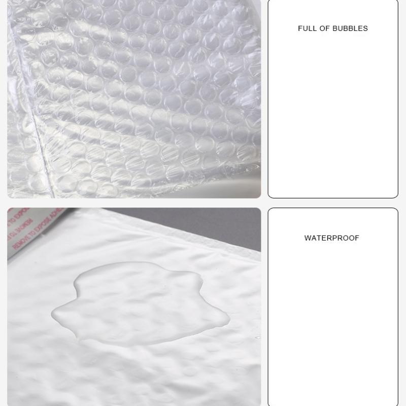 50Pcs Waterproof and Shockproof Bubble Bag White Ultra Light Pearl Film Envelope Express Polyethylene Foam Bag
