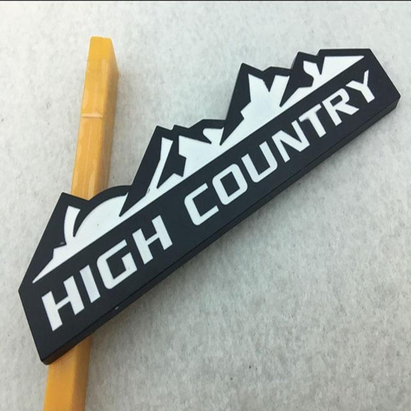 1pcs 3d Metal High Country Car Rear Emblem Badge Sticker For Fit