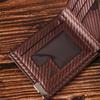 Men's Carbon Fiber Minimalist Wallet - Ultra-thin Multifunctional ID Card Holder and Coin Purse
