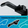 Single Handle Wall Mounted Copper Faucet Easy Installation Heat Resistant Coating Tap for Bathroom Basins Kitchen Sink