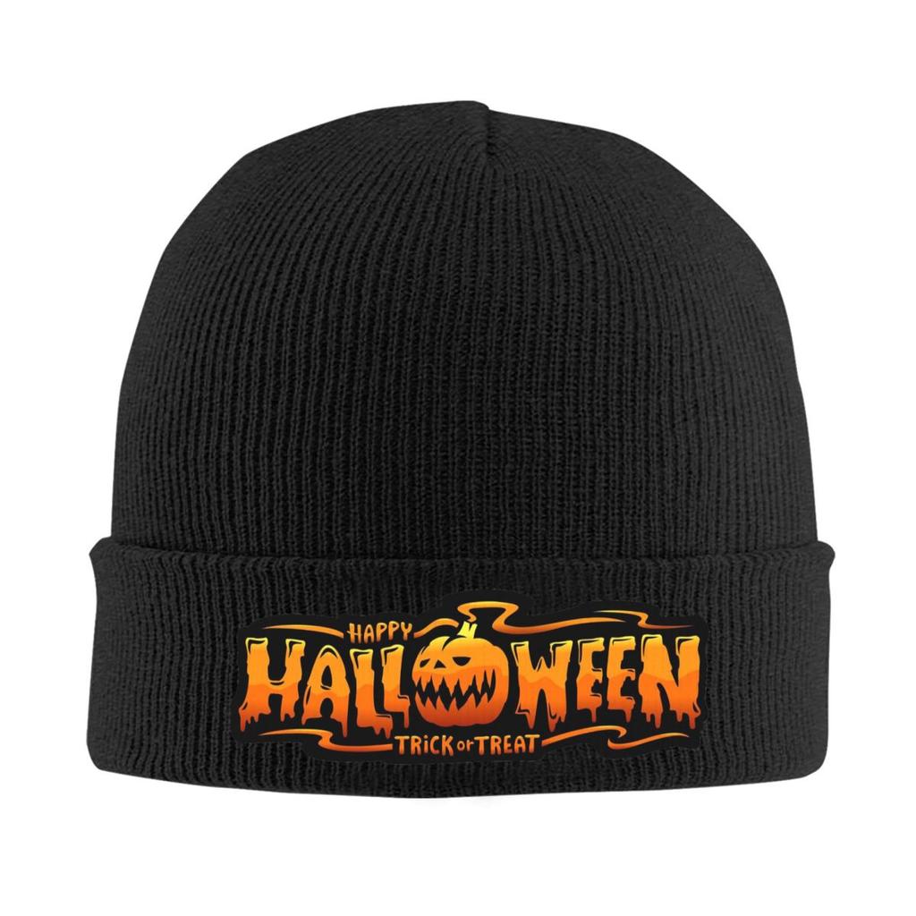 Happy Halloween Warme Strickmütze Winter Strickmütze Mütze Skullies Beanies Hip Hop Kappen für Unisex