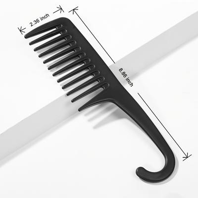 Pieptene Antistatic pentru Păr Perii de Coafură cu Suport Perie pentru Descurcat în Duș Pieptene Mare cu Dini Rari Pieptene Profesional pentru Salon Machiaj 1 BUC