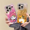 Case For IPhone 16 16 Pro Max 5G Phone Cover Cartoon Cat Panda Pattern Popular Fashion Protective Silicone Bumper For IPhone 16