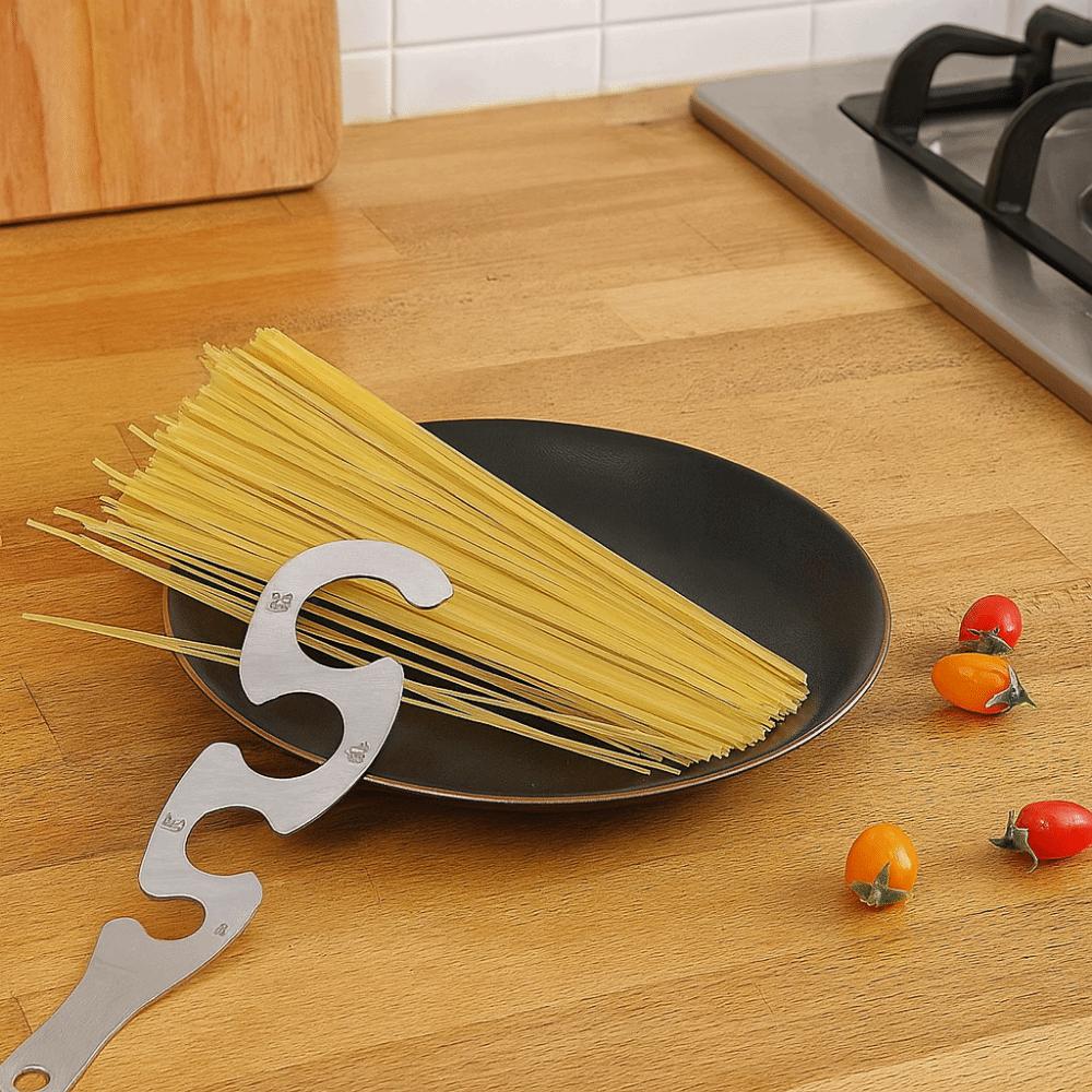 Stainless Steel Pasta Measuring Scale S Shaped Noodle Measure Spaghetti Measuring Tool for Home