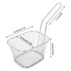 4Pcs Stainless Steel Frying Net Basket Cooking Strainer for French Fries Food Kitchen ToolSilver