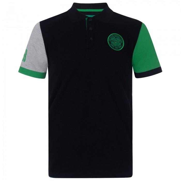 Celtic FC Men's Contrast Sleeves Polo Shirt