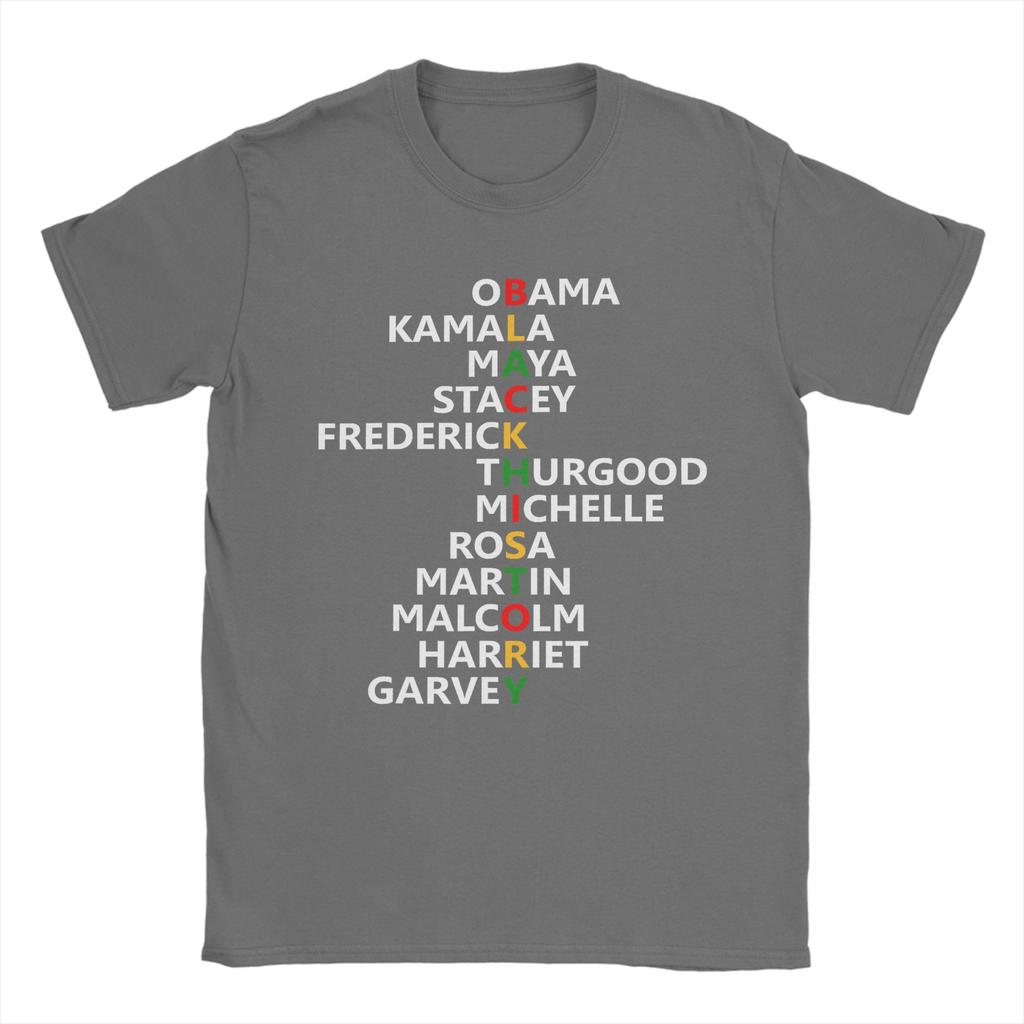Black History Month Black Leaders Black History TShirt Summer TShirts Adult 100 Cotton O Neck 4XL 5XL 6XL Top Tees Basic Tops