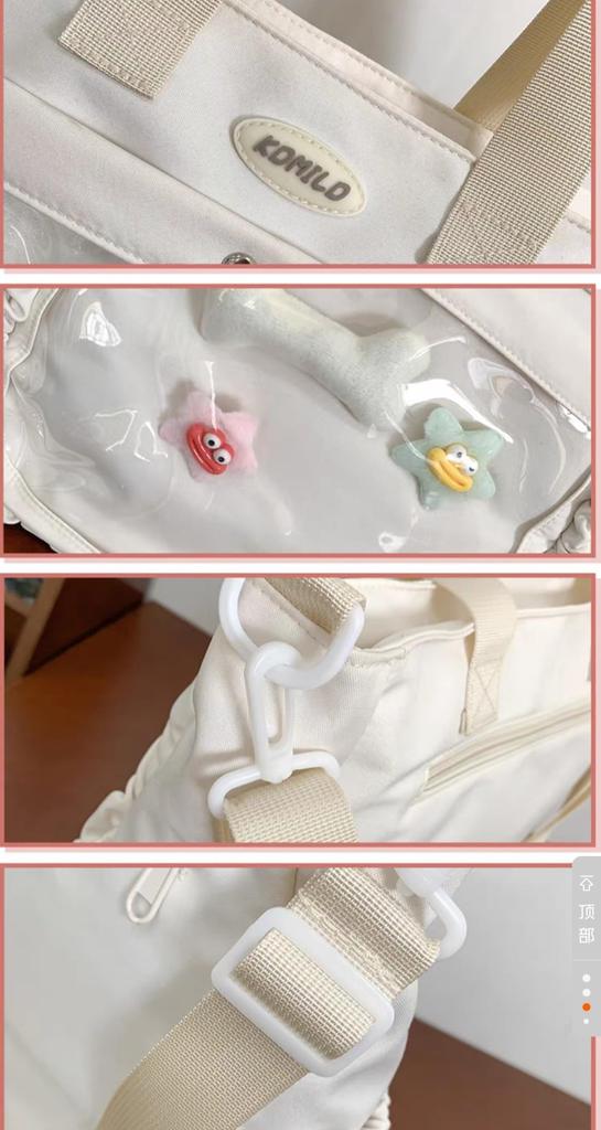 Oshikatsu Oshi Oshikatsu Ita Korean Style [R.Queen] Bag, Bag, Bag, Bag, (White)