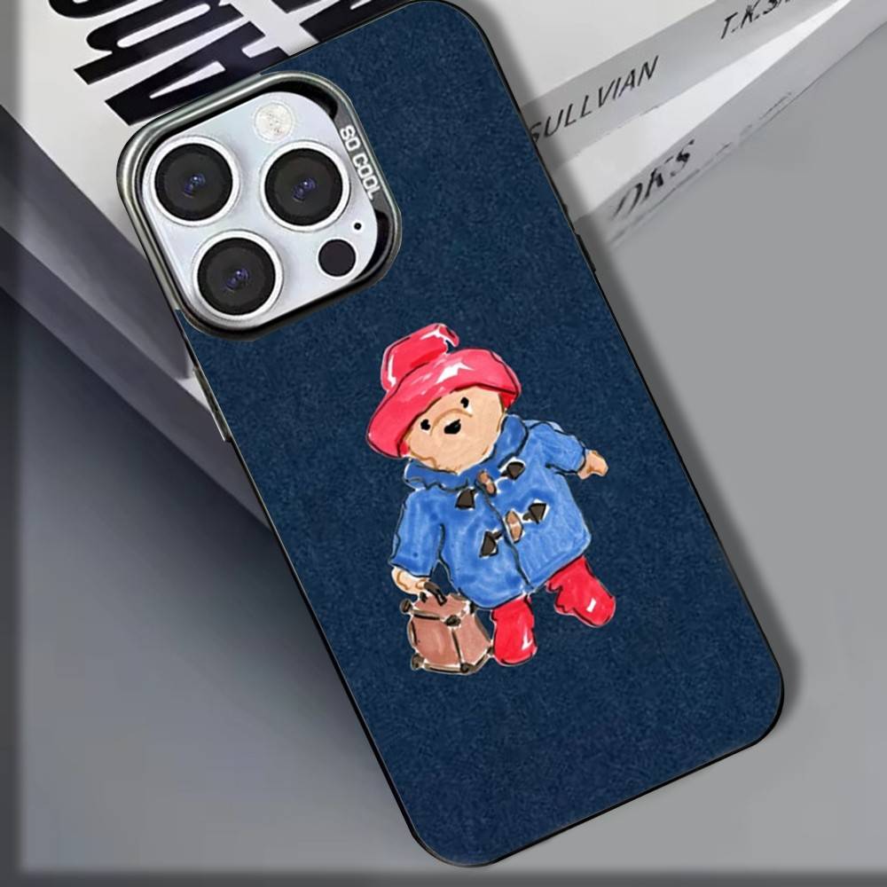 Cartoon P-Paddington B-Bears Phone Case For iPhone 16,15,14,13,12,11,8,7,Pro,Max,Plus,Mini,XS,SE Shockproof Matte Cover