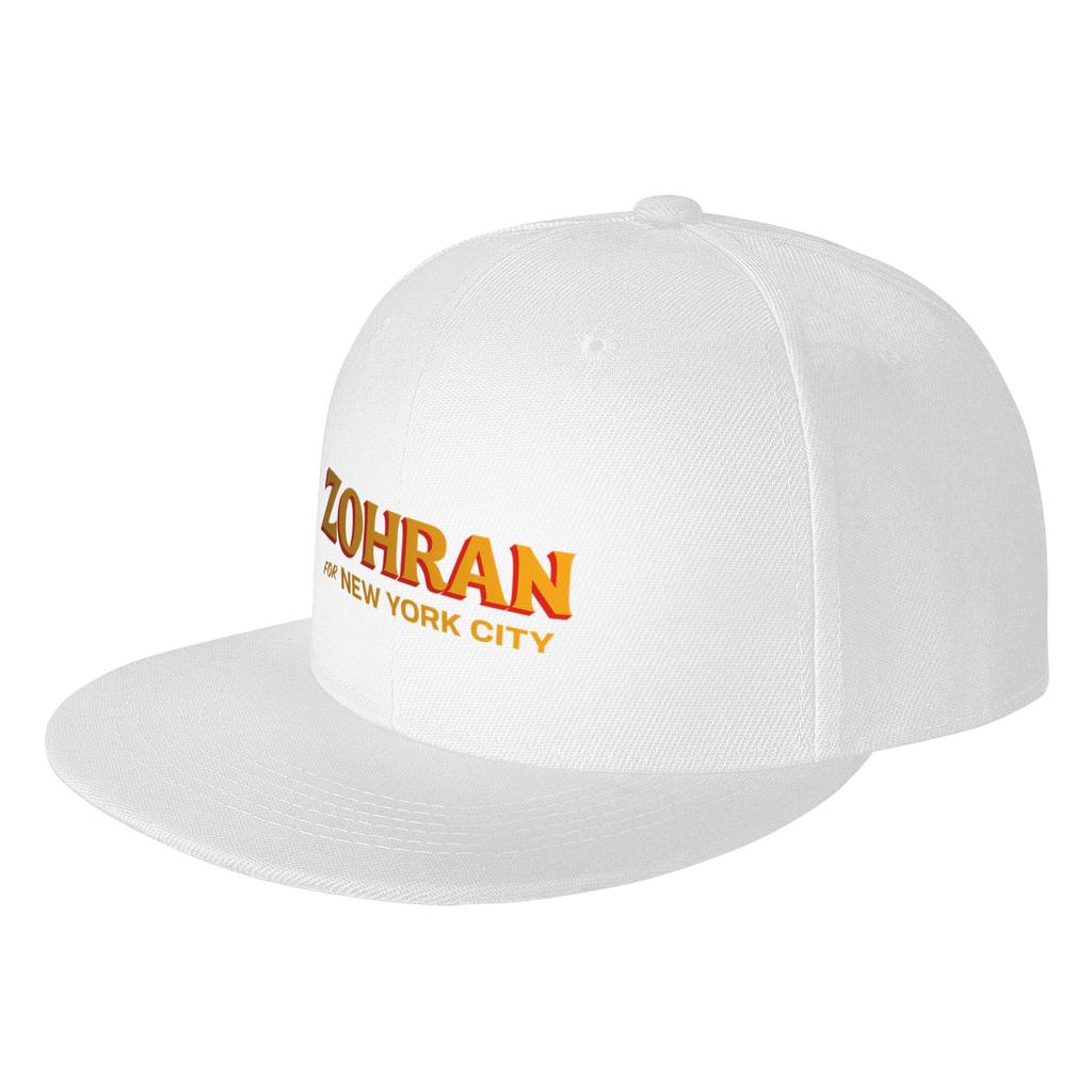 Fashion Zohran for New York City Flat Brim Sun Hat SweatAbsorbing Band Womens Cap