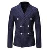 Blazer Gessato Doppio Petto da Uomo - Taglia Europea, Collezione Autunno/Inverno 2020