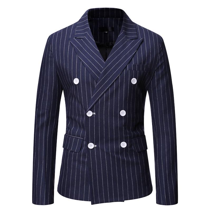 Blazer Gessato Doppio Petto da Uomo - Taglia Europea, Collezione Autunno/Inverno 2020