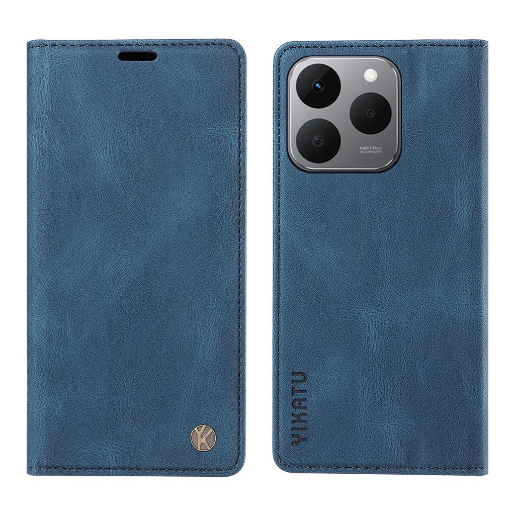 For Realme 15T 5G Leather Cover YIKATU YK-004 Skin-Touch Wallet Phone Cases