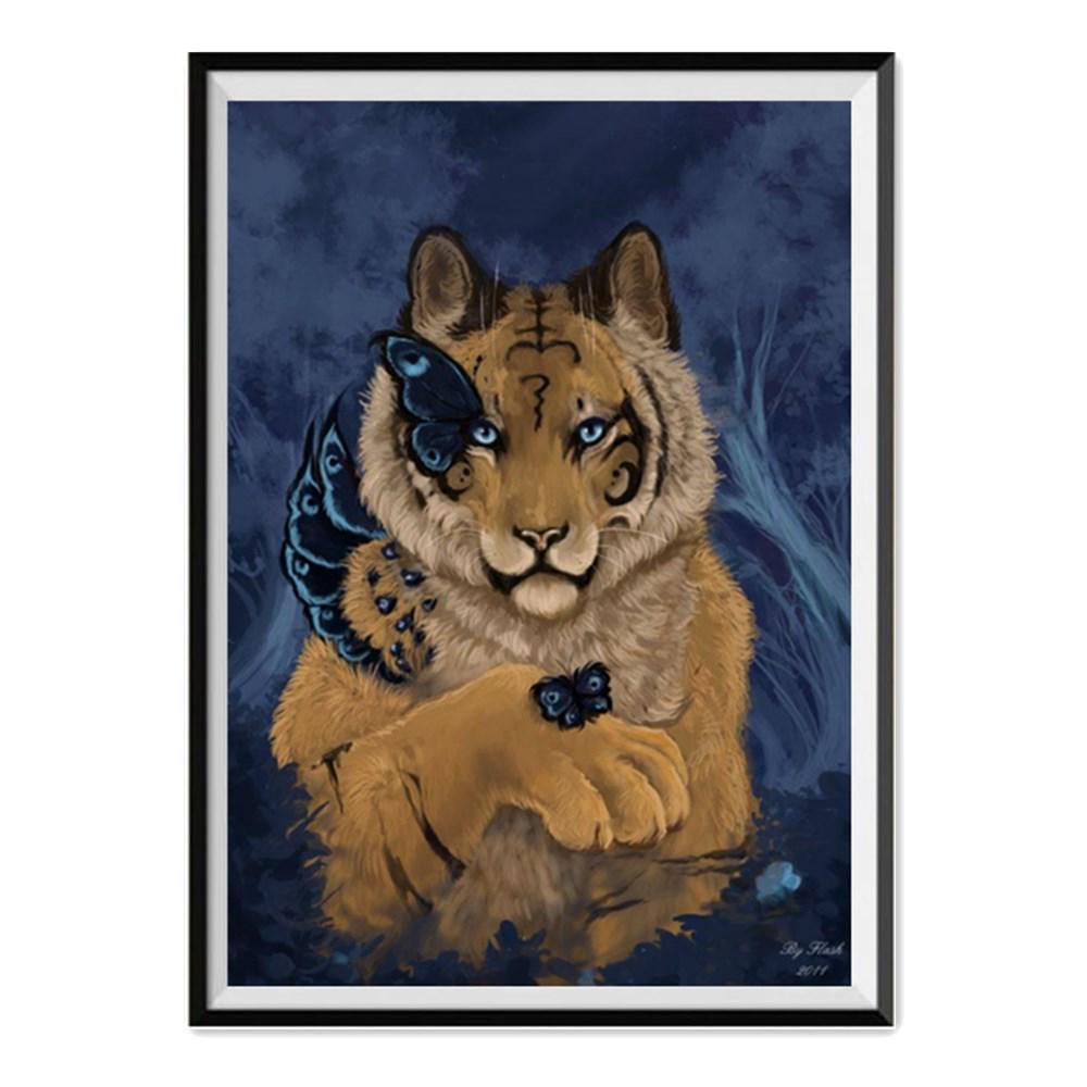 

5D DIY Алмазная картина Мозаика тигр Полная вышивка квадратный/круглый алмаз Подарок или украшениекровать