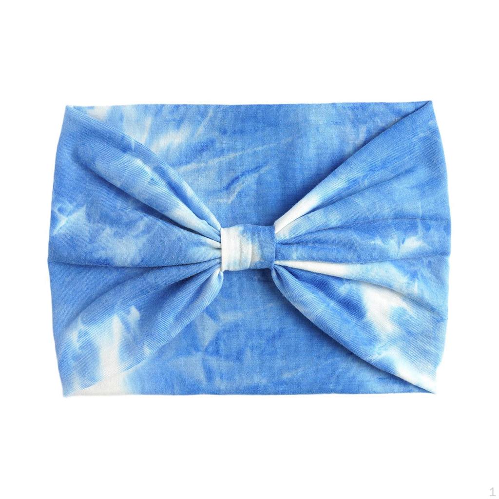 Wide Headband for Women Tie Dye Athletic Elastic Girls Moisture Wicking Bandana