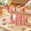 Polymer Clay Accessories Modular Flower Maker, Shaper with 9 Shaping Sculpting Tools for Scrapbooking Sleeves, Reusable Layered Press Projects,